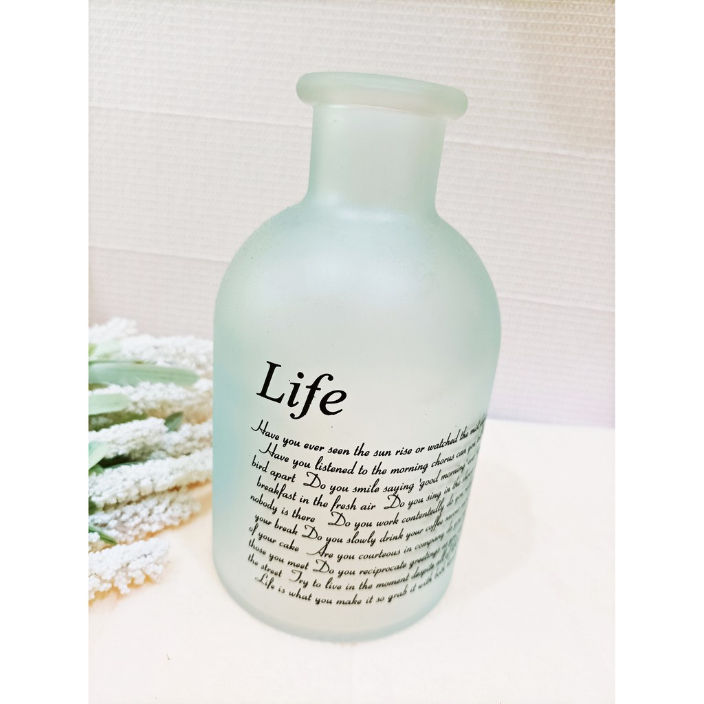 Life Vase Glass / Vas Pot Kaca Tempat Bunga Shabby Vintage Serbaguna