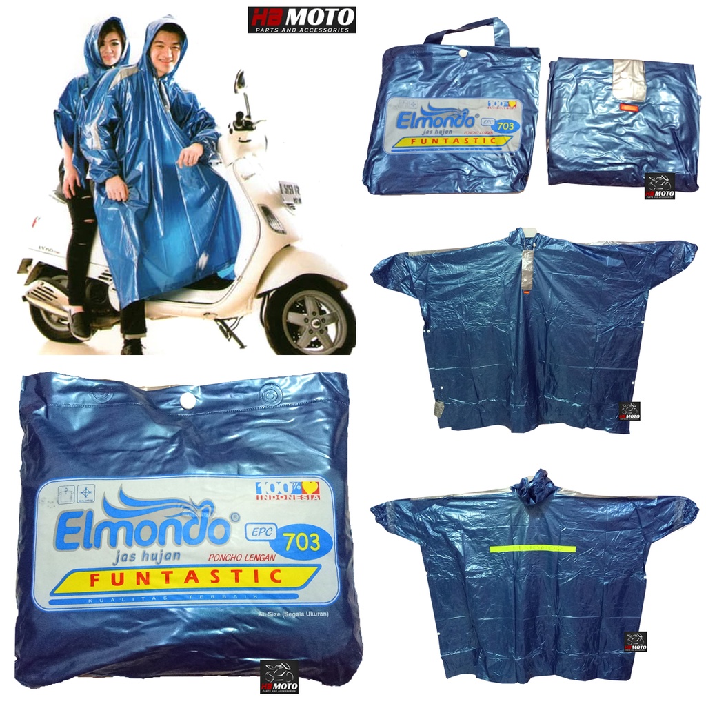 Elmondo Funtastic 703/Jas Hujan Ponco Lengan Elmondo Funtastic 703