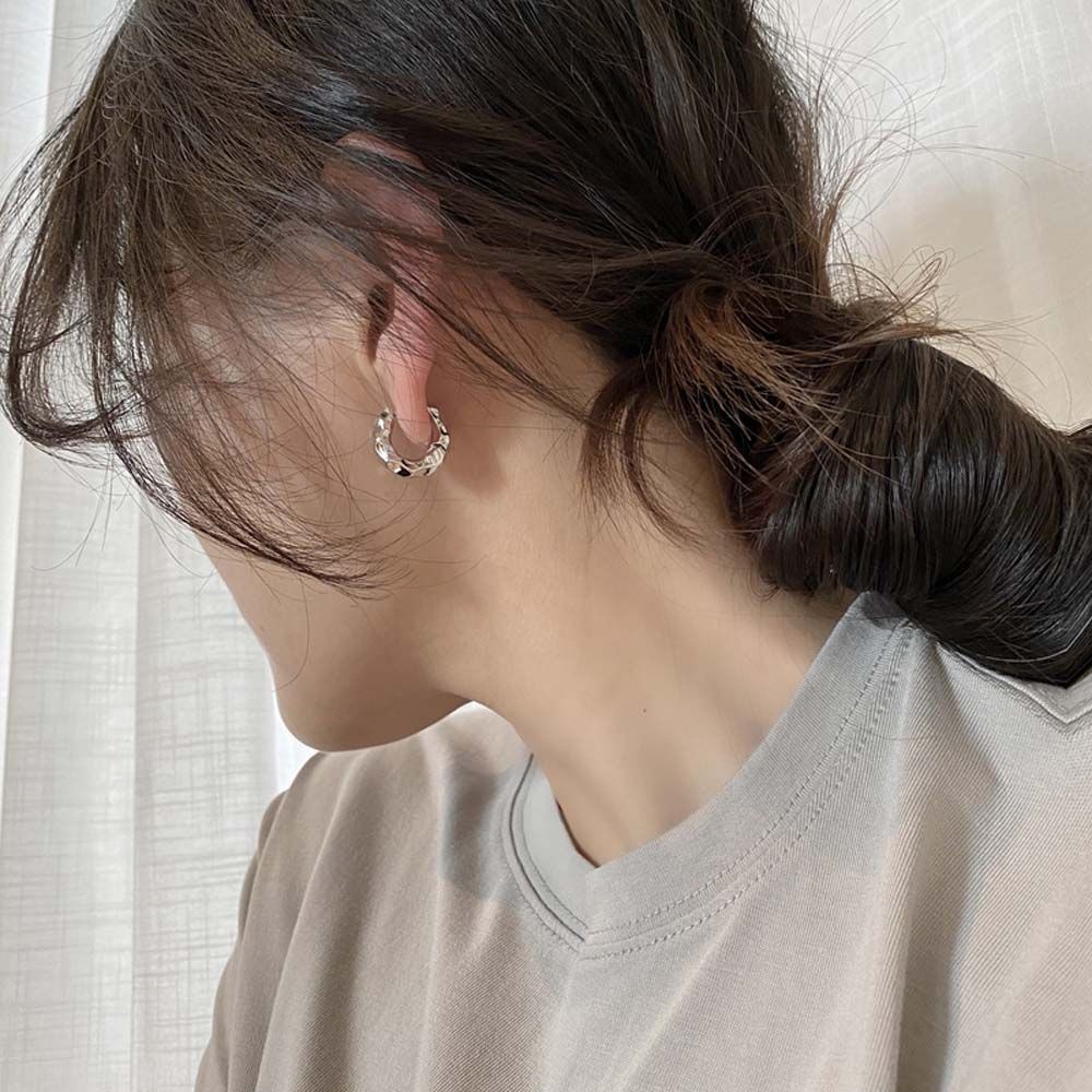 Anting Stud Geometris Tidak Teratur Bahan Alloy Warna-Warni Gaya Korea Untuk Perhiasan Wanita