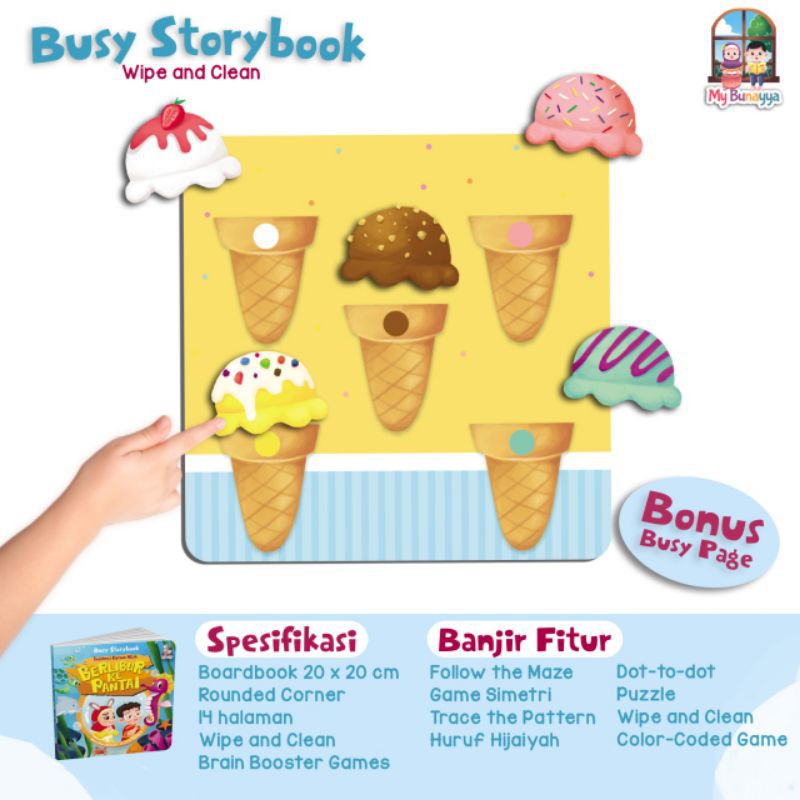 Berlibur ke Pantai / Busy Storybook/ Indahnya Ciptaan Allah / My Bunayya / Buku Islami Anak Muslim