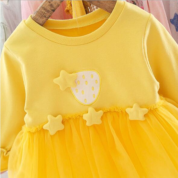 Dress anak bayi tile STAR - Baju Baby Bayi Anak perempuan cewek Gaun Tile Tulle renda Pesta Elegan Balita-1