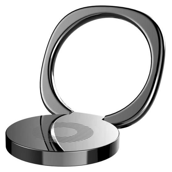 Metal iRing Smartphone Holder / Cincin Hp / I-ring Black