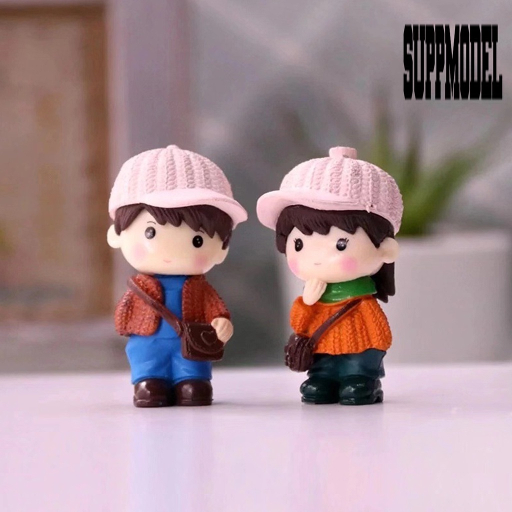 Suppmodel 4Pcs / Set Mainan Miniatur Figurin Boneka Bonsai Untuk Koleksi / Hadiah