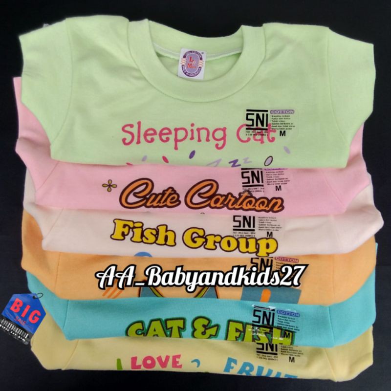 Love N Mom 1PC Kaos Oblong Bayi Sablon Bahan Lembut dan SNI Ukuran S-XL