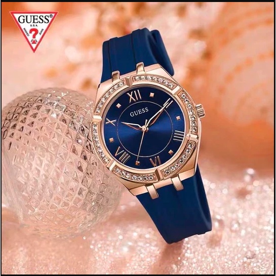 Jam tangan GUESS GW0034L4 Cosmo Quartz Analog 3 HANDS Original