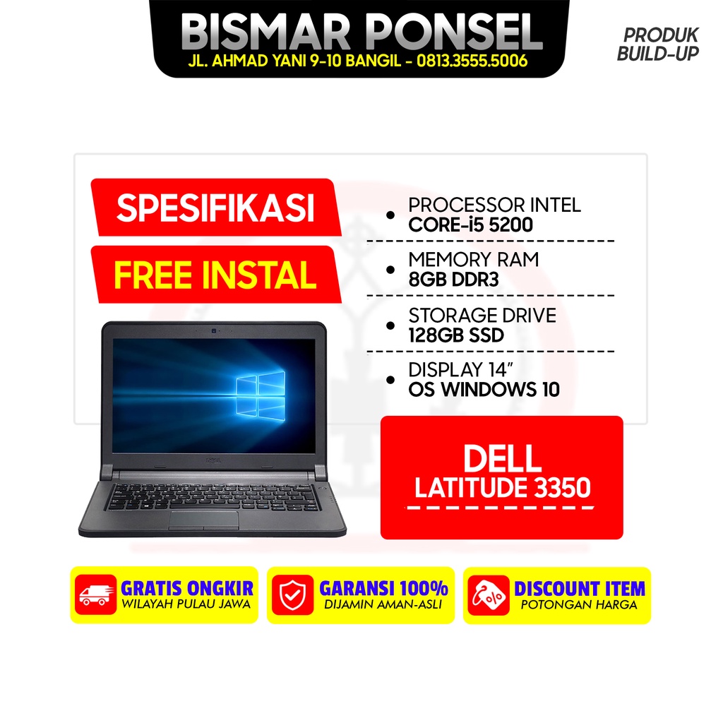 LAPTOP DELL 3350 8/128 CORE I5