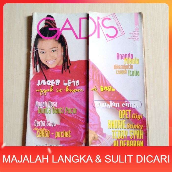 Majalah GADIS No.28 Okt 1998 ANINDITA Langka
