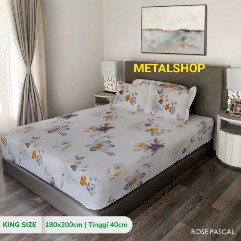 King Rabbit Sprei Single Uk 100 - 120cm,Motif Rose pascal