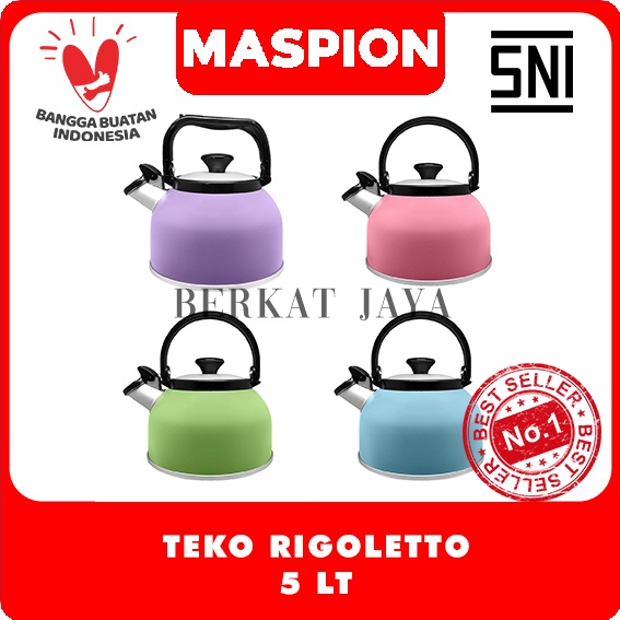 Jual Maspion Teko Air Rigoletto 5 Liter Teko Ceret Bunyi Siul Rigoleto Shopee Indonesia 0980