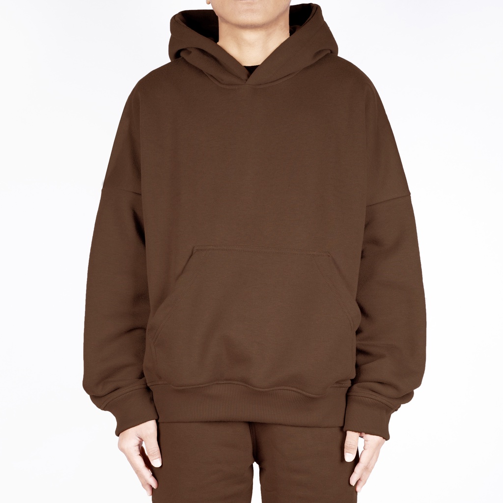 Oversized Boxy Hoodie BROWN