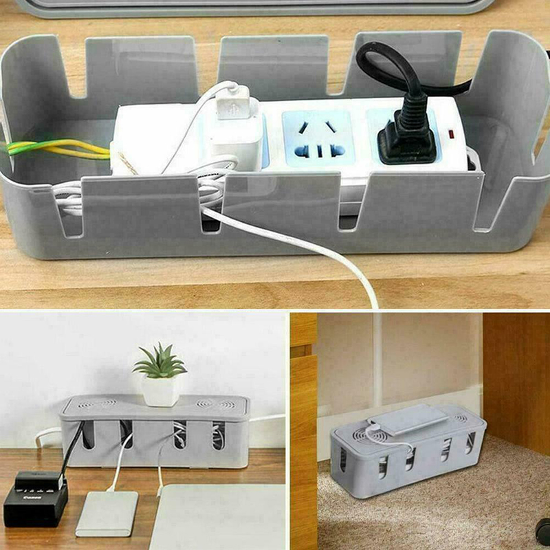 Kotak Penyimpanan Kabel Power Strip Tahan Debu