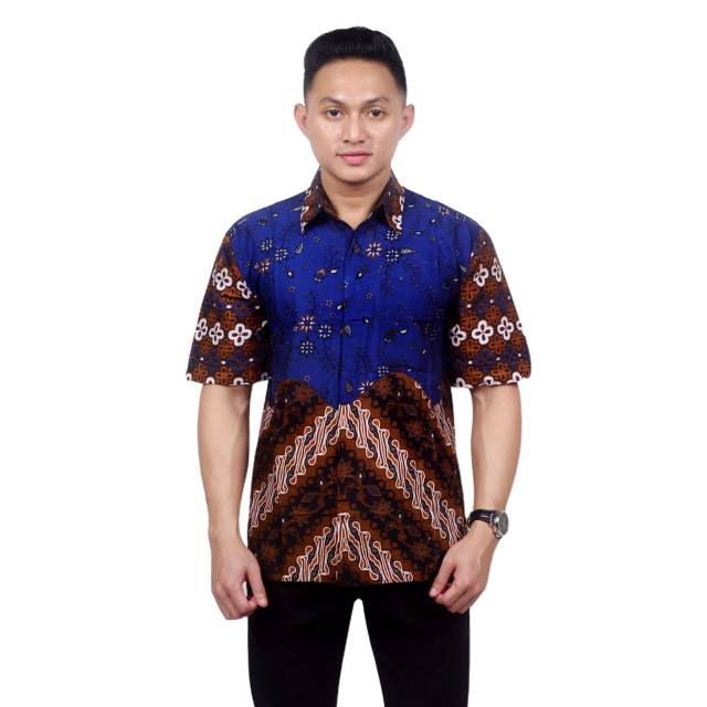 KEMEJA BATIK PRIA  BRAMA ATASAN  FASHION PRIA COWOK KEMEJA FORMAL CASUAL SURFING PEKALONGAN MURAH 99