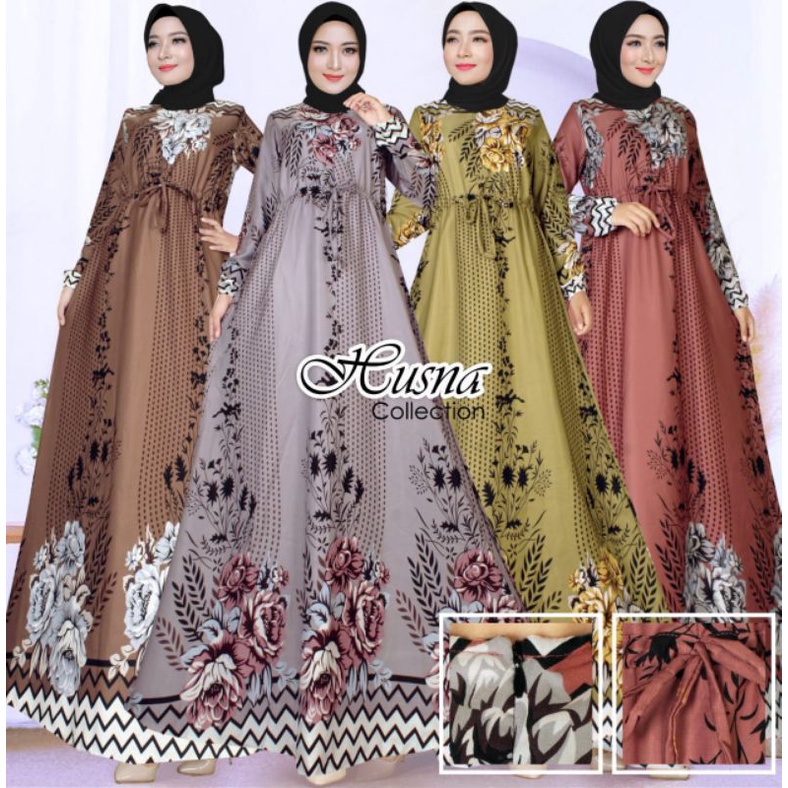 Gamis maxmara lux/Gamis jumbo/Gamis motif bunga premium
