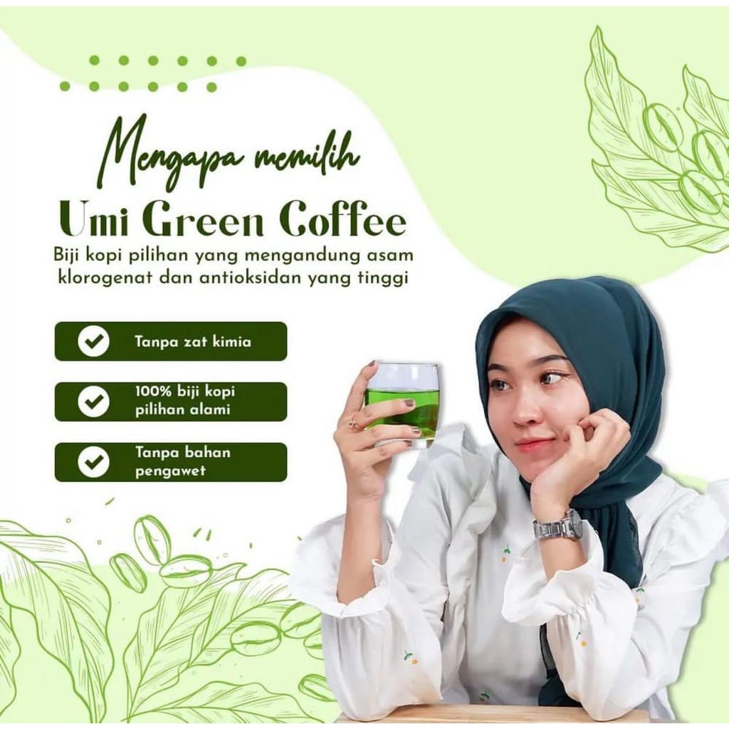 UMI GREEN COFFE ORIGINAL | UGC ORI | MINUMAN HERBAL | PELANGSING BADAN