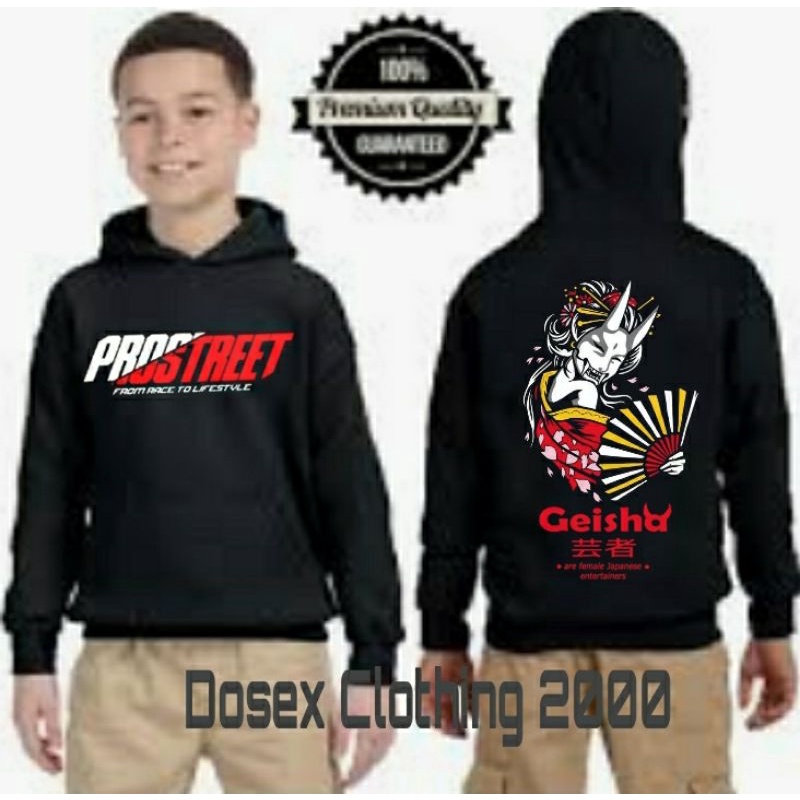 Hoodie Prostreet Geisha Anak Laki laki Usia 3_10 Tahun