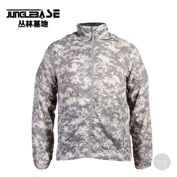 Jaket Gunung Junglebase Tipis Waterproof Sport Army Tactical Import