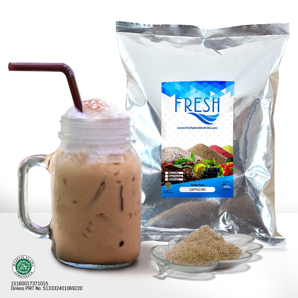 

BUBUK MINUMAN COFFEE KOPI RASA CAPPUCINO FRESH POWDER DRINK 1 KG