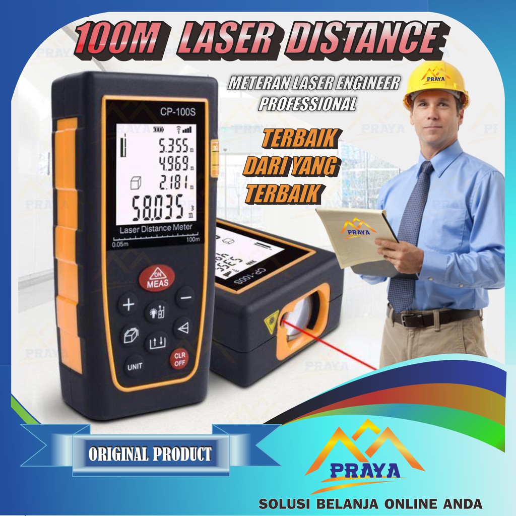 100m laser distance meter / meteran laser / rangefinder / 100 meter