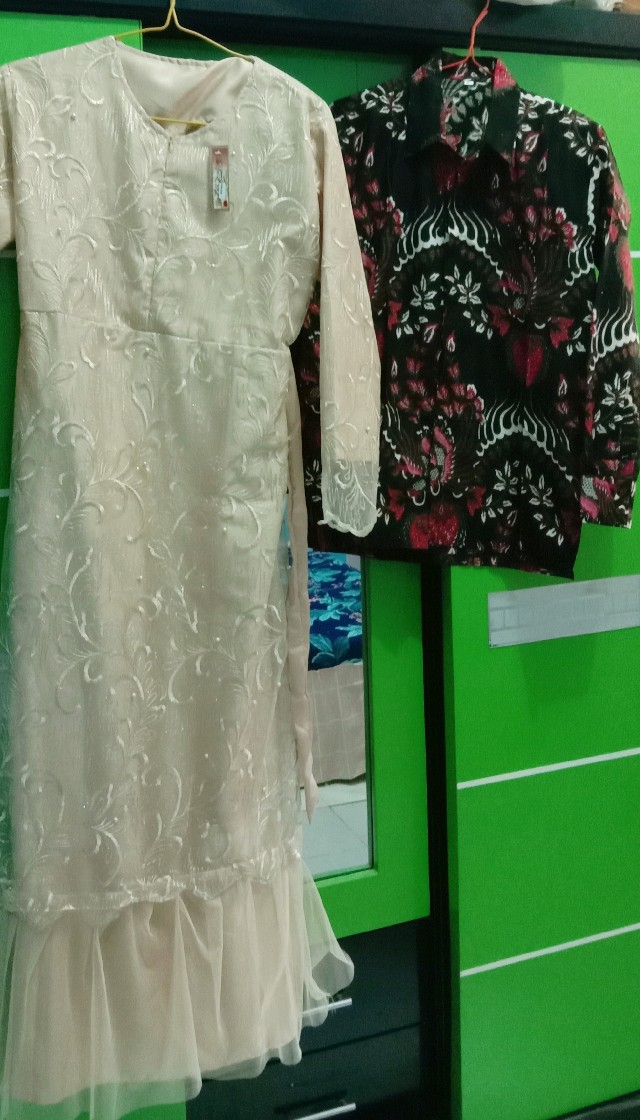Shopashop Solo Batik Couple Syahnaz Tulle Mutiara - 5 Warna