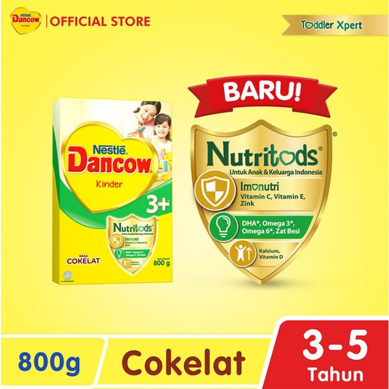 Nestle Dancow 3+ Susu Pertumbuhan Rasa Madu, Vanila dan Coklat  3-5 Tahun Box 800g dan 1 kg