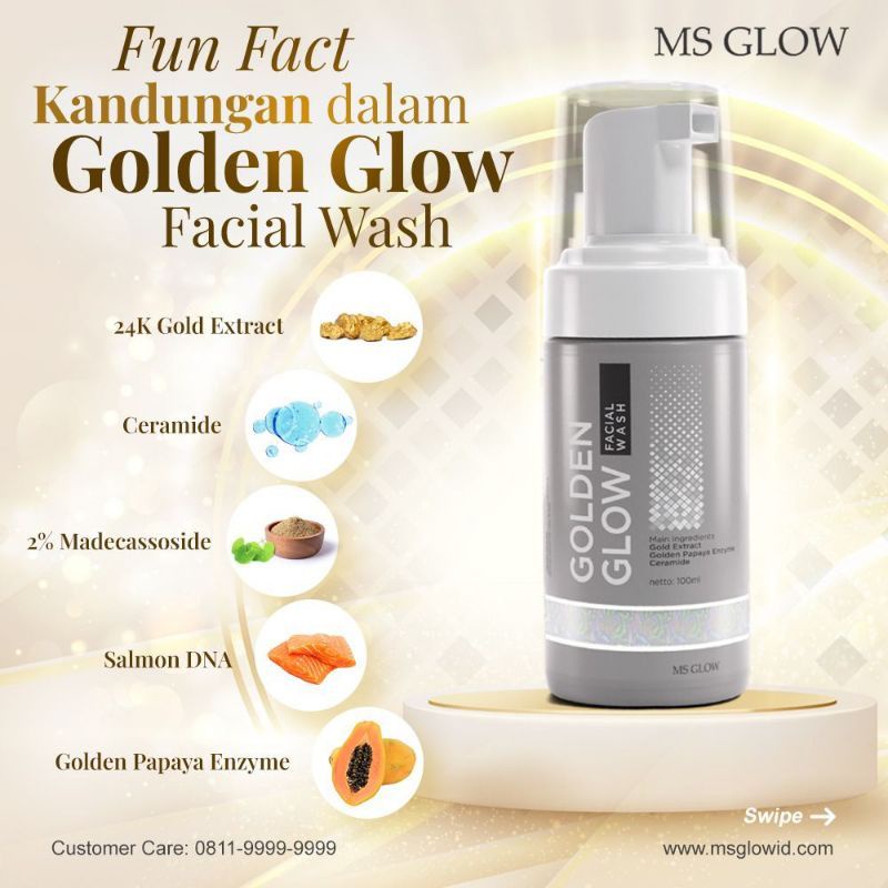 GOLDEN GLOW FACIAL WASH MS GLOW ORIGINAL