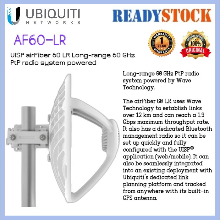 Ubiquiti AF60-LR UISP airFiber 60 LR