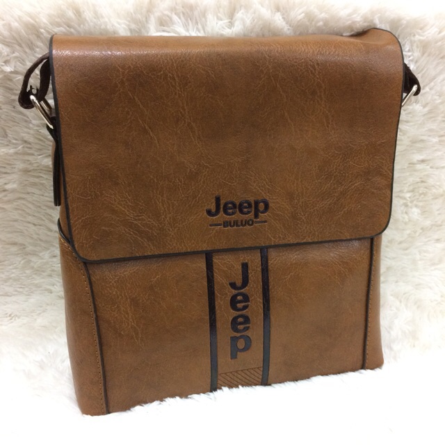 Sale grosir tas kulit selempang cowok jeep murah 1817#