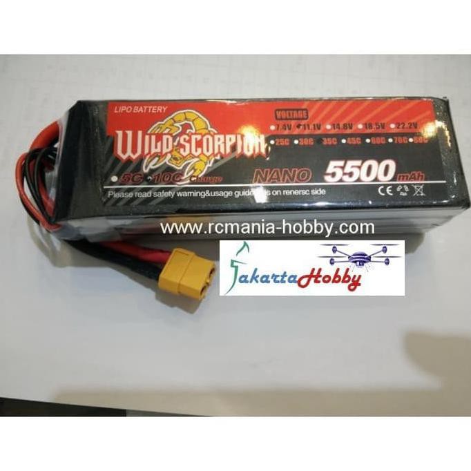 Wild Scorpion Nano 5500Mah 3S 35C Lipo 3S Jakartahobby