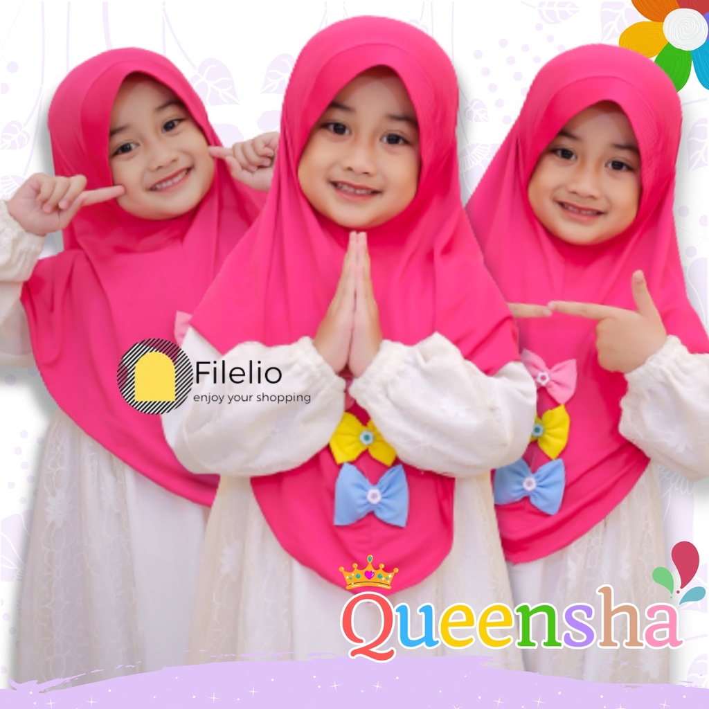 Kerudung Anak Queensha / Jilbab Anak Terbaru / Hijab Anak Murah / Fashion Anak / Kado Ultah