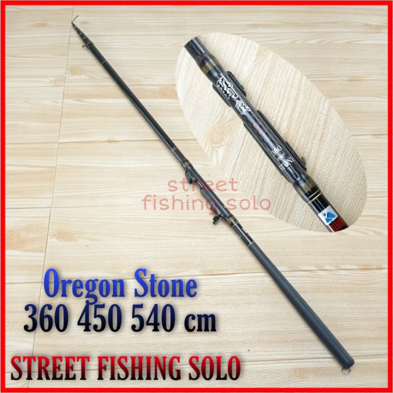 joran tegek kolong carbon Oregon stone 360 450 540 cm tegek karbon murah