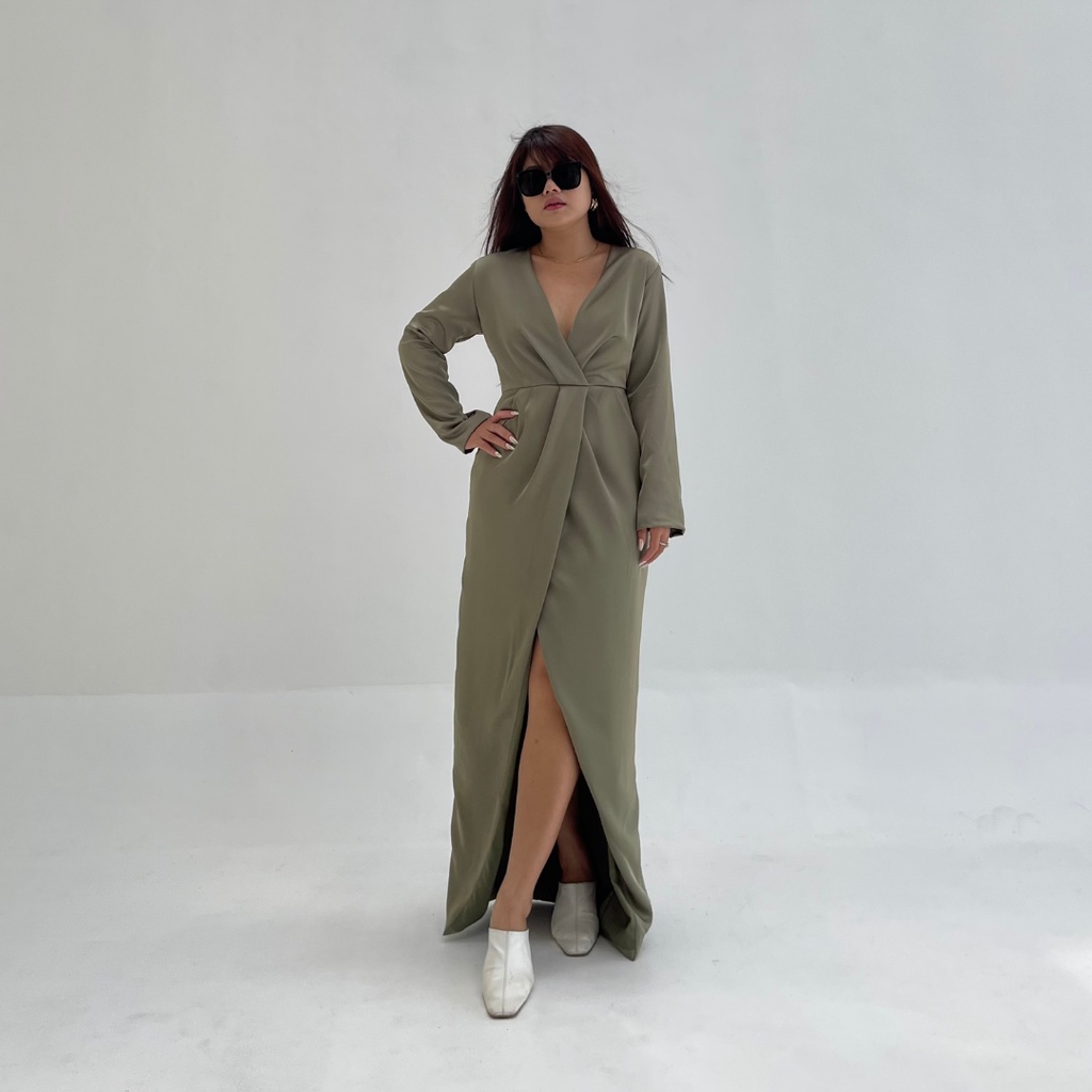 AVGAL Olive Orisha Dress