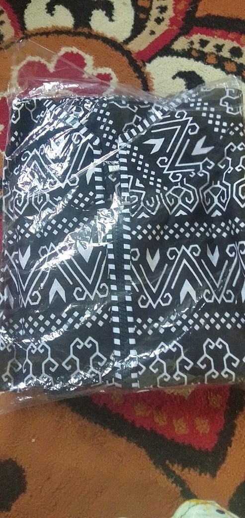 Tunik Batik Zipper Tradisional Batik Size M L Xl Xxl Xxxl