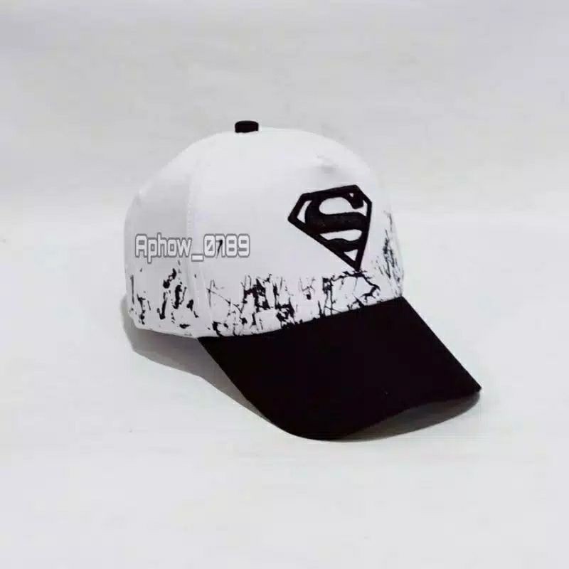 Topi Anak Laki Laki Motif Superhero Supermen Topi Anak Bordir Kekinian Topi anak Cowok Realpict