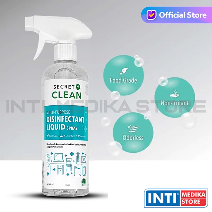 Secret Clean - Disinfektan Spray 500 Ml Disinfektan Liquid Spray #98