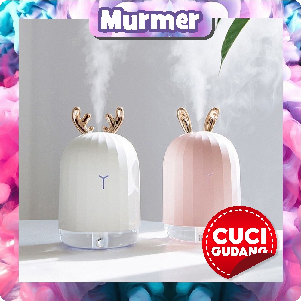 MurmerOfficial  R413 Humidifier Aromatherapy Ultrasonic Pewangi Ruangan Air Diffuser Rusa Aroma Oil