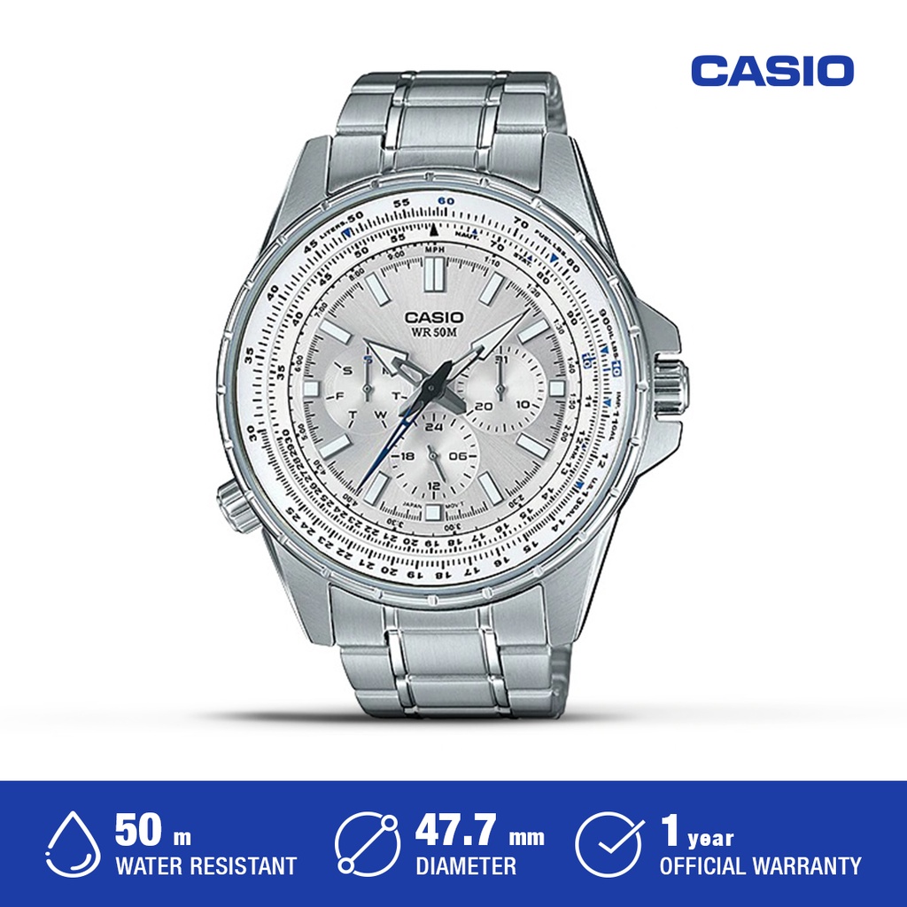 Jam Tangan Pria Casio Analog Original MTP-SW320D-7AVDF