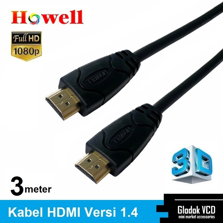 Howell Kabel HDMI PVC Versi 1.4 3M