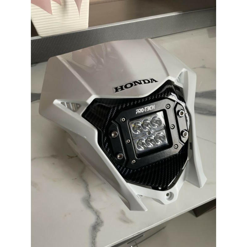 lampu depan CARBON Reflektor Lampu LED PNP /CRF 150 L/Yamaha WR155/KLX 150/HEAD LAMP REFLECTOR  6 MATA