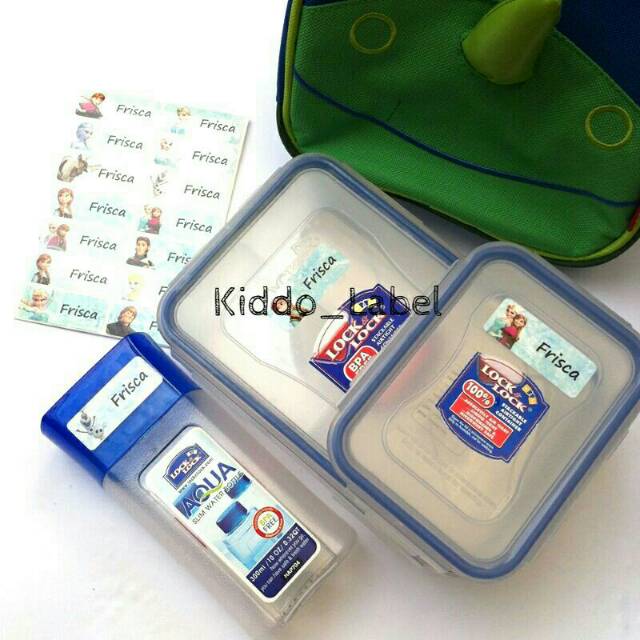 

FROZEN ELSA - STIKER WATERPROOF LABEL NAMA ANAK