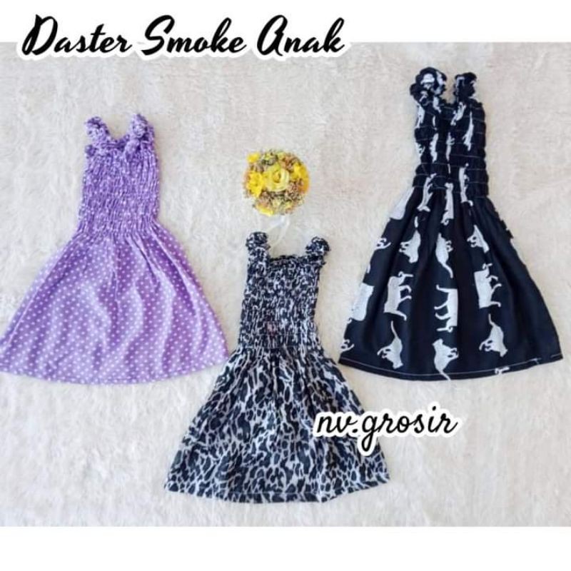 BAJU ANAK DRESS / ATASAN KERUT ( DASTER KERUT UMUR 1 - 3 TAHUN DAN 4 - 6 TAHUN )