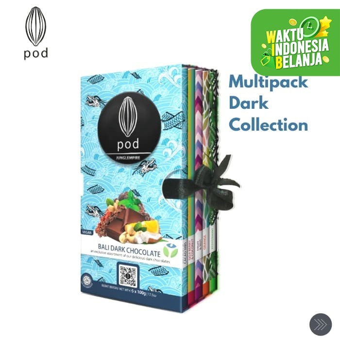 

Pod Chocolate Bali - Multipacks Dark Collection 5 x 100gr - Camilan