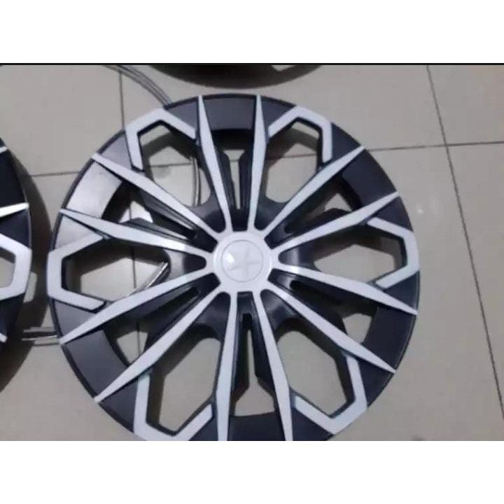 COVER DOP VELG MOBIL UKURAN RING 13 DAN 14 PUTIH MOBIL UNIVERSAL