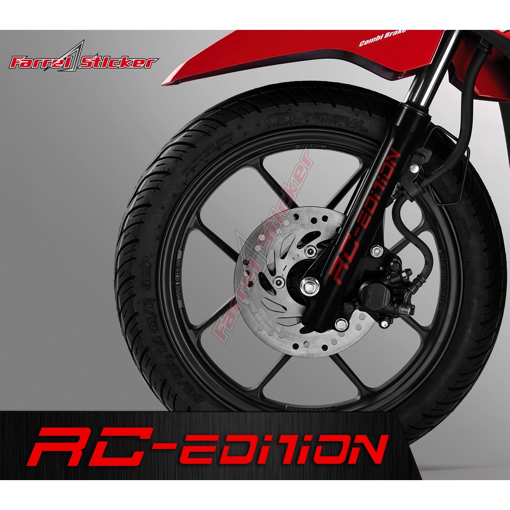 STICKER CUTTING STIKER SHOCK BOTTOM RC EDITION