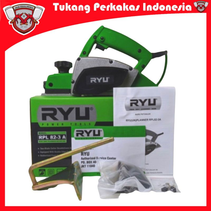 RYU PLANNER RPL 82-3A MESIN SERUT KAYU SUGU/KETAM KAYU RYU