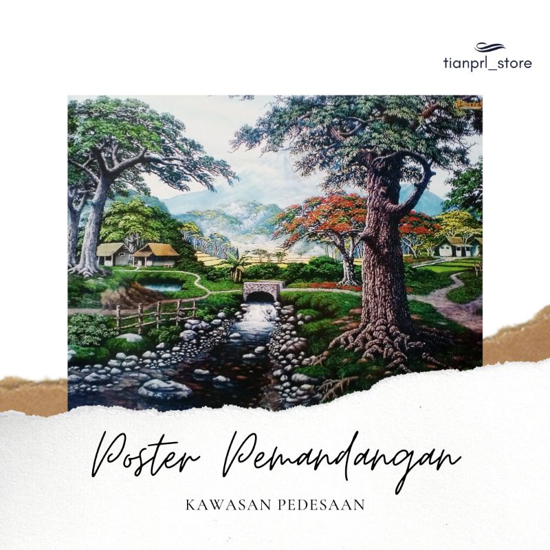 POSTER PEMANDANGAN KAWASAN PEDESAAN