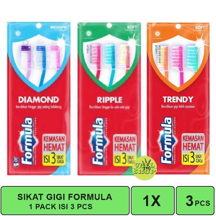 VS. SIKAT GIGI FORMULA DIAMOND MEDIUM ISI 3 PCS