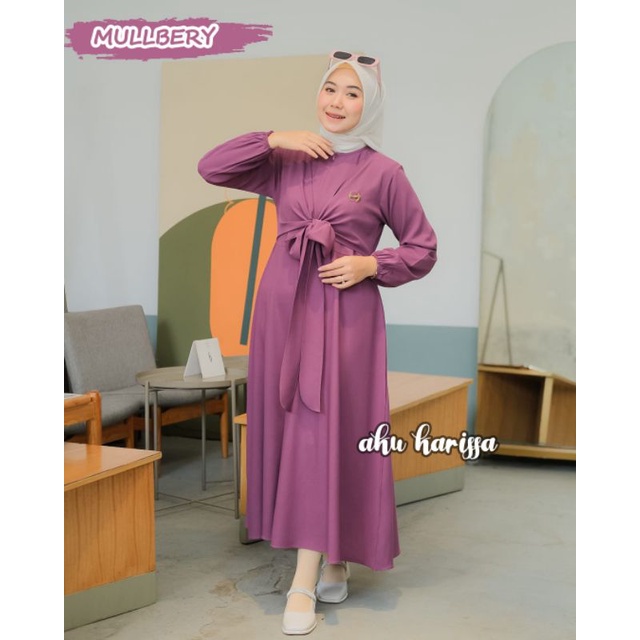 Kimory Haziqa midi Dress mat itycrepe original aku karissa LD 105 / # FREE BROS aku karissa #midi dr