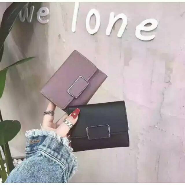 Dompet wanita import lipat forever young polos