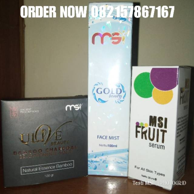 Paket MSI Gold Beauty untuk wajah cerah alami kembali seperti muda