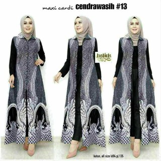  baju  Gamis  batik  long cardi cendrawasih batik  wanita batik  